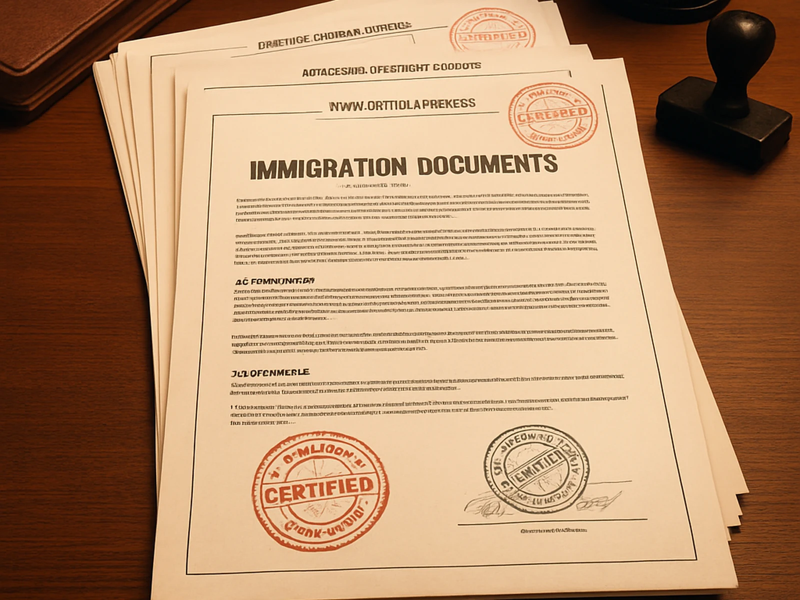 Immigration case: certified translation of 28 civil documents for UK residence application.